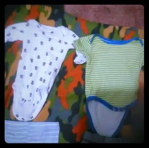 Baby gear and child of mine onsies